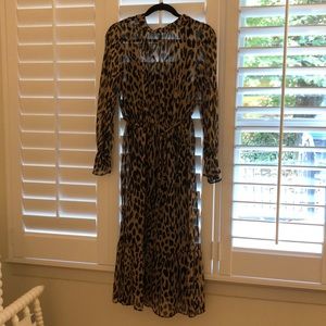Banana republic cheetah dress